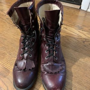 justin roper lace up boots